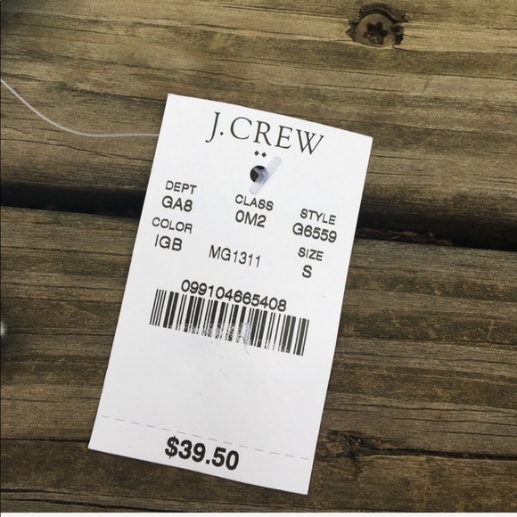 NWT j. crew Off Shoulder Ruffle Blue Striped Top - Picture 5 of 6